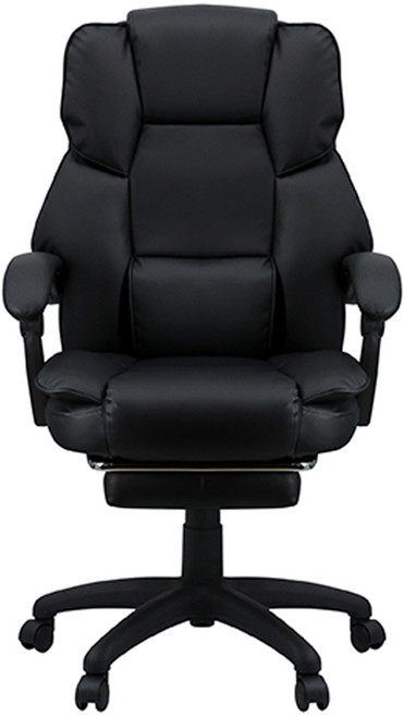 빅트랙 베이직 침대형 발받침 중역 사무용 의자 RC-02, 블랙