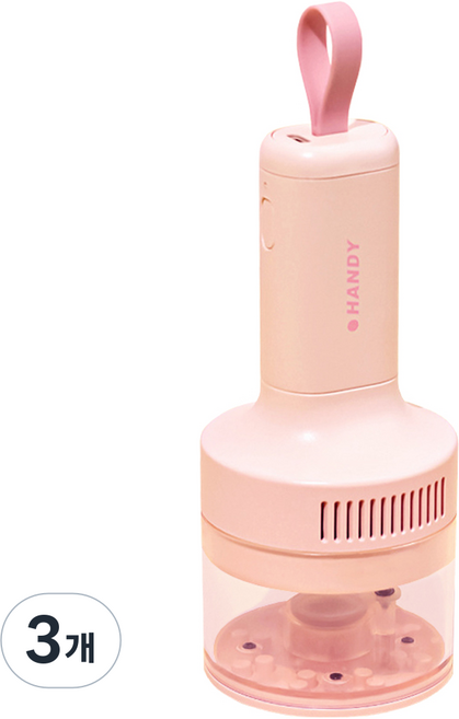 투코비 강력 흡입 충전식 데스크 청소기 C타입, 핑크, 3개