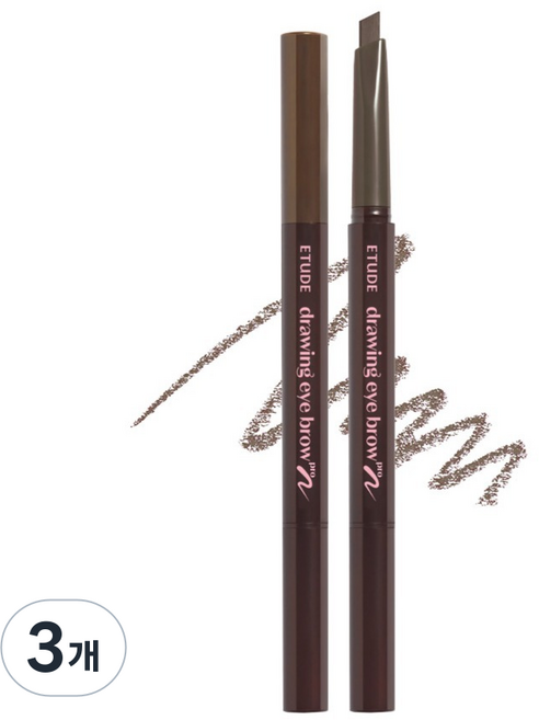 에뛰드 드로잉아이브로우 프로 0.25g, 06 애쉬 브라운, 3개