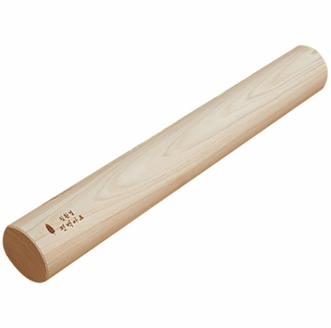 친환경편백아트 프리미엄 편백 통원목 마사지봉 3호 50 x 7 cm, 혼합색상, 1개