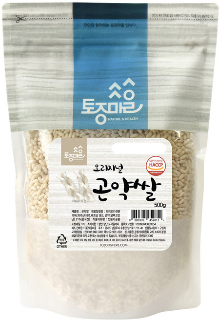 Tojongherb 蒟蒻米, 500g, 1個