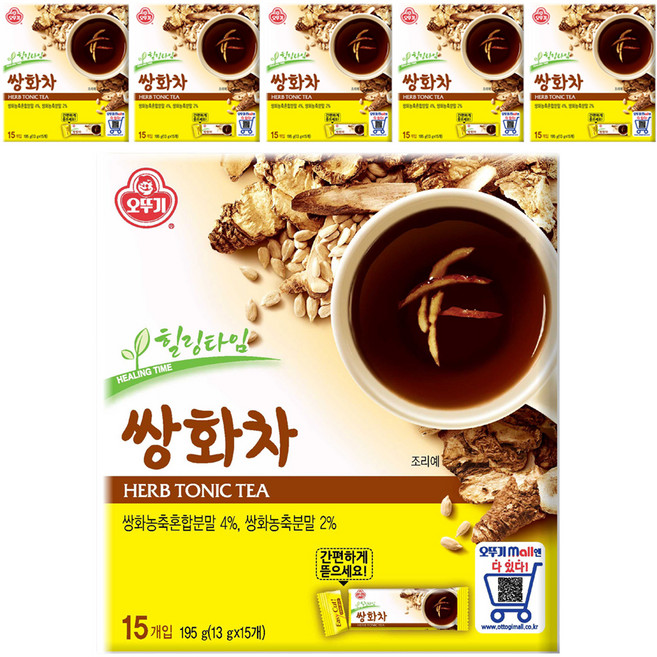 오뚜기 쌍화차, 13g, 15개입, 6개