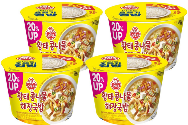 OTOKI 不倒翁 即食明太魚豆芽菜湯飯, 4入