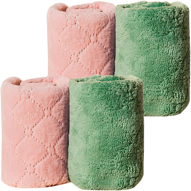 크린아이 양면 벨벳 극세사 요술행주, 2세트