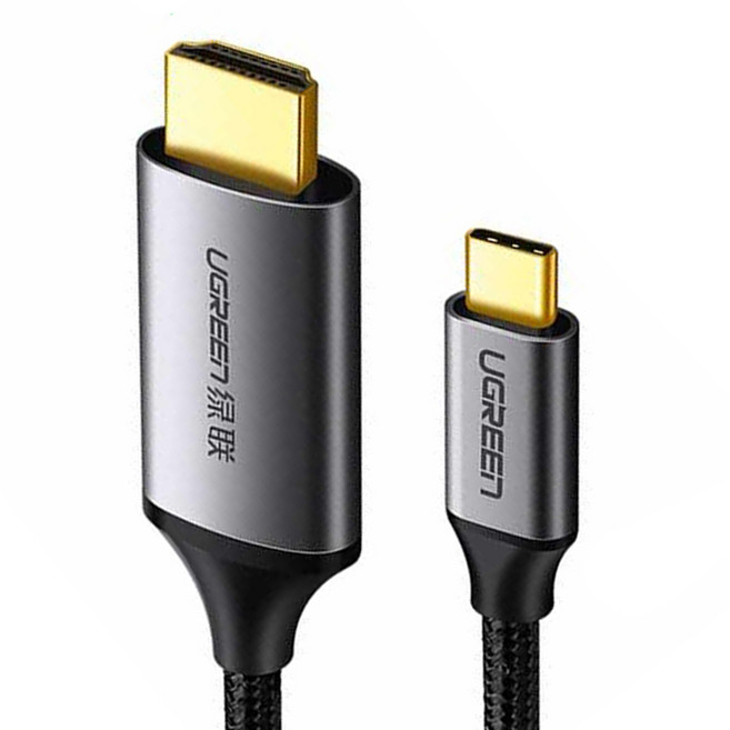 UGREEN 綠聯 Type-C to HDMI傳輸線 Aluminum版 1.5m 標準包裝, MM121/MM142, 1條