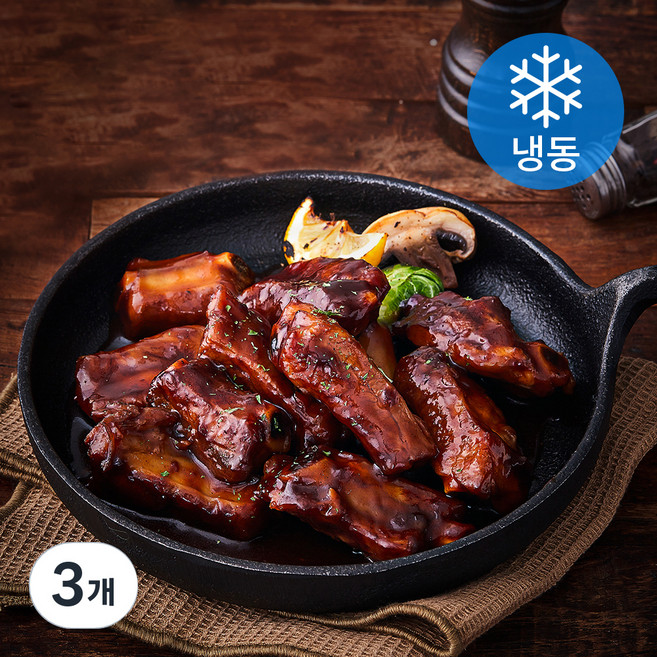 웰쉐프 명품 바베큐폭립 (냉동), 500g, 3개