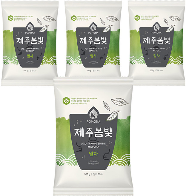 포모나 제주봄빛 말차 파우더, 500g, 4개, 1개입