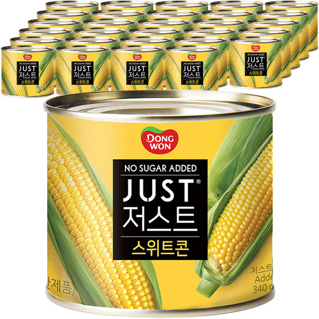 동원 저스트 노슈가 스위트콘, 340g, 40개