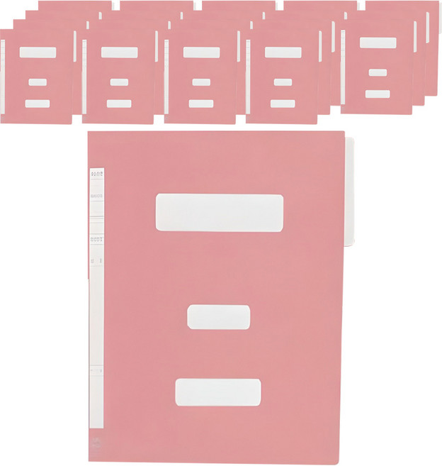 희망사무포인트 PP 정부 파일, 분홍, 20개