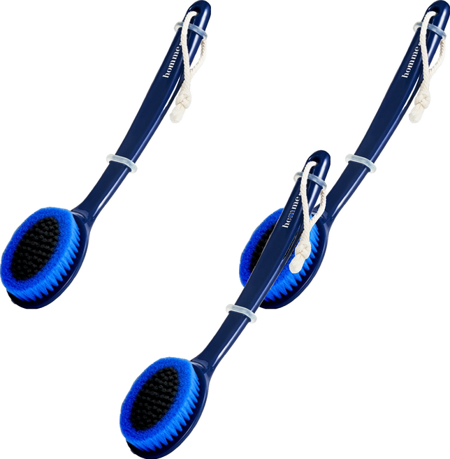 아케이 옴므 올인원 바디브러쉬, 네이비, 1개입, 3개