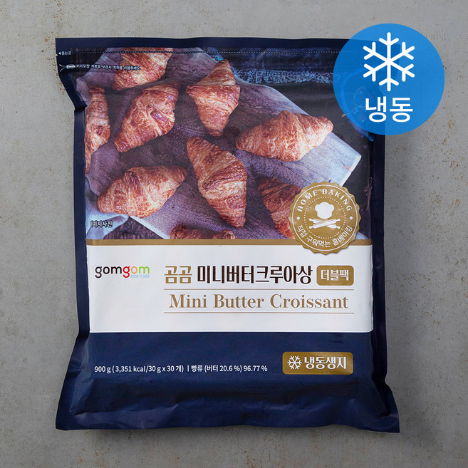 곰곰 미니 버터크루아상 냉동생지, 30g, 30개입, 1개