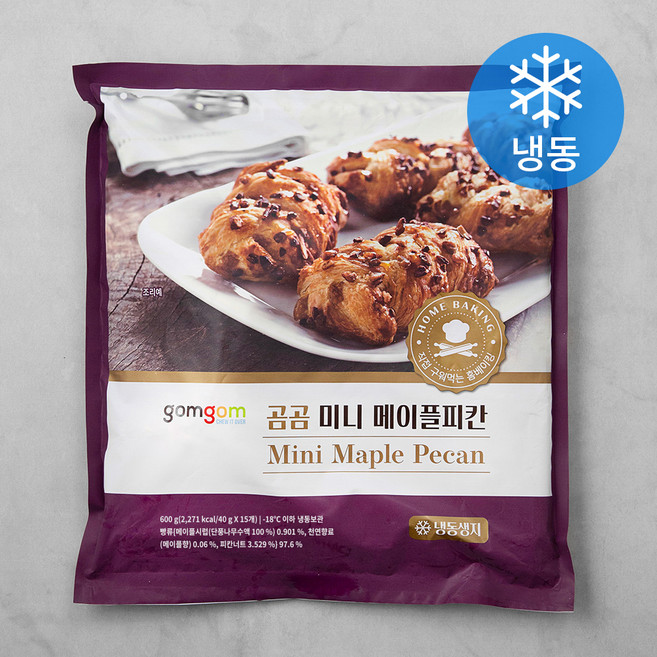 곰곰 미니 메이플피칸 (냉동), 40g, 15개입, 1개