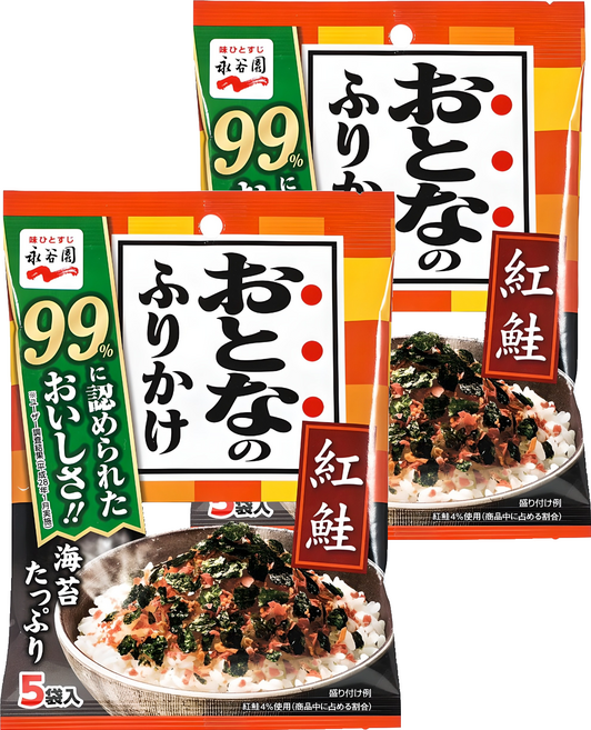 나가타니엔 오토나노 후리가께 베니샤케 조미료 연어맛, 11.5g, 2개