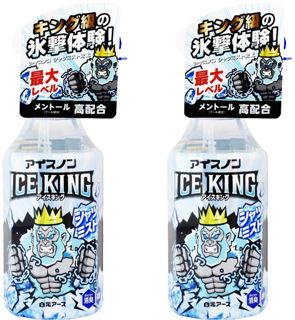 Hakugen Earth 白元 IC KING 衣物涼感噴霧 勁涼薄荷, 300ml, 2瓶