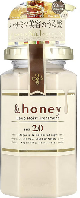 &honey 蜂蜜亮澤修護護髮乳2.0, 445g, 1瓶
