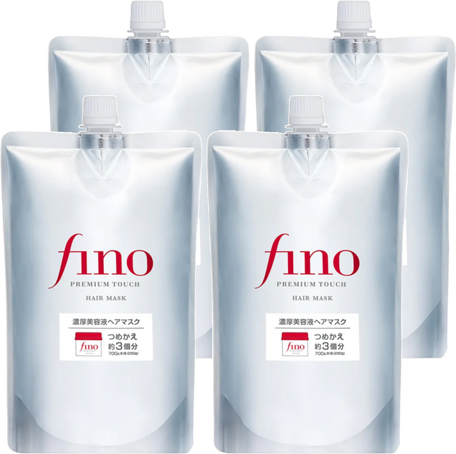 fino 高效滲透護髮膜 升級版 補充包, 4包, 700g