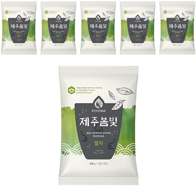 포모나 제주봄빛 말차 파우더, 500g, 6개, 1개입