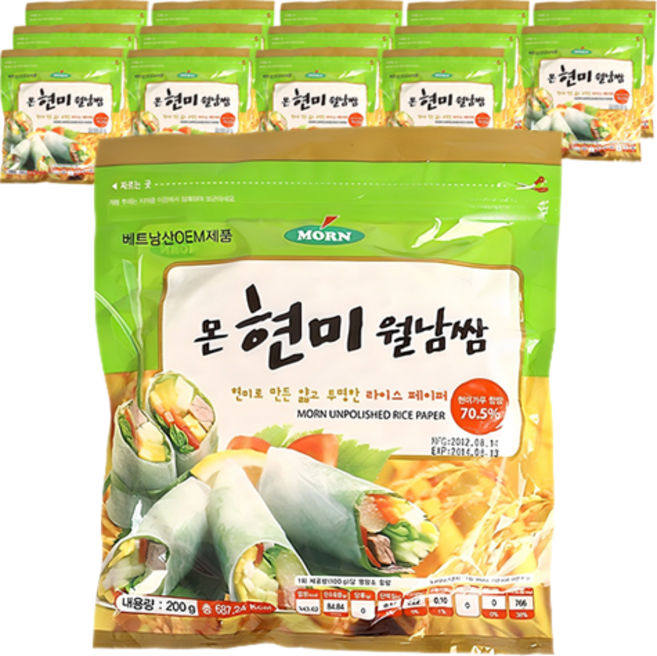 MORN 현미 월남쌈, 200g, 15개