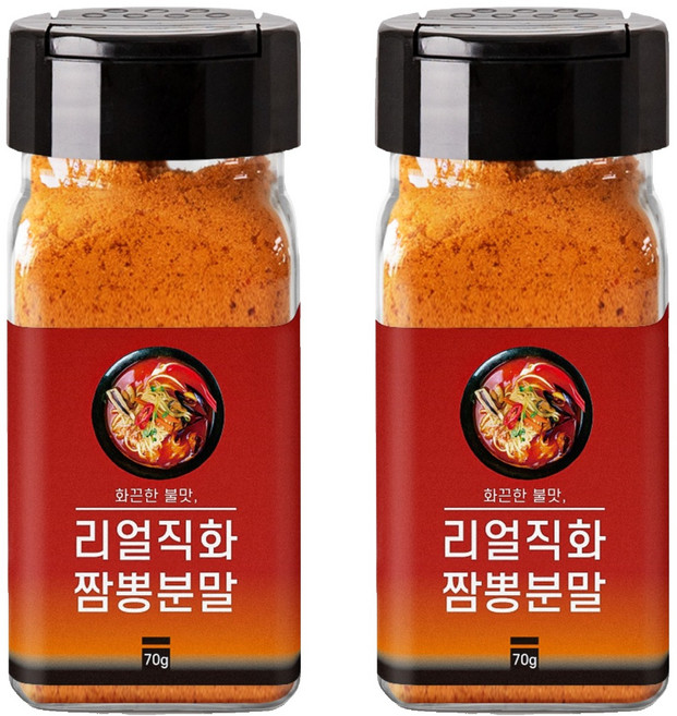 바른미각 리얼직화 짬뽕분말, 70g, 2개