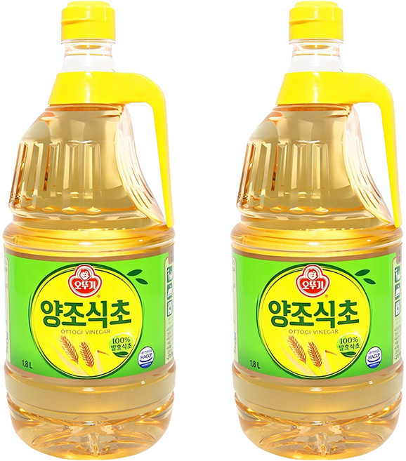오뚜기 양조 식초, 1.8L, 2개