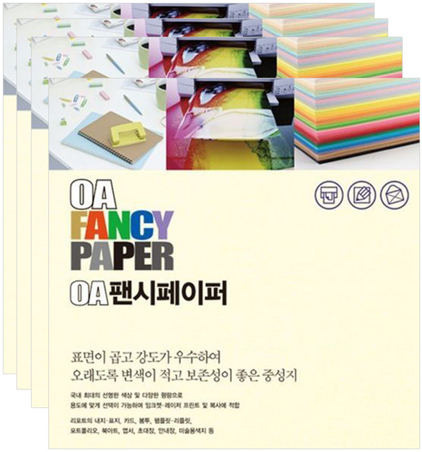 두성 OA 팬시페이퍼 R01 흰미색, A4, 60개