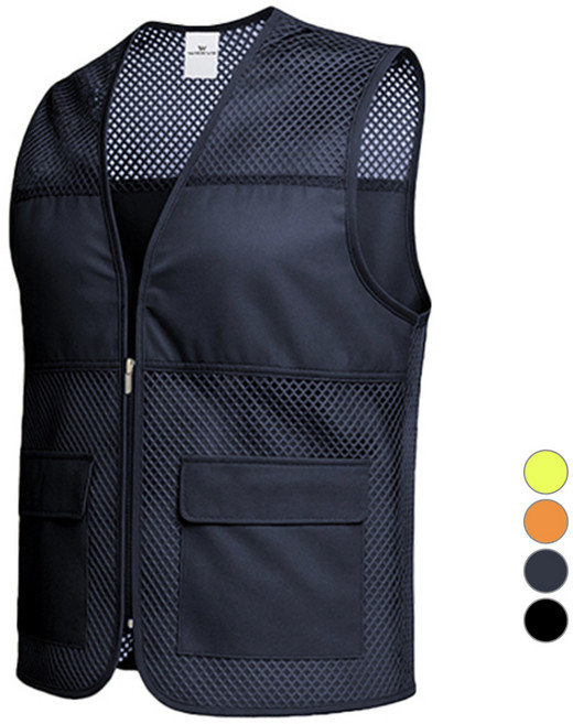 WEEVE 남녀공용 여름 매쉬 망사 작업복 안전조끼