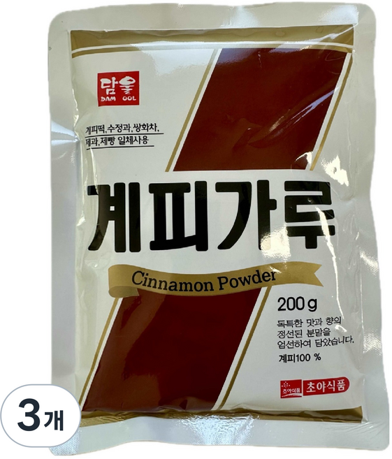 담울 계피가루, 200g, 3개