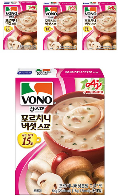 보노 포르치니 버섯스프, 54g, 4개