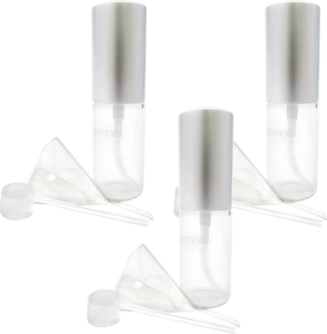 台灣 COSMOS 璀璨香水瓶 15ml, 透明色, 3組