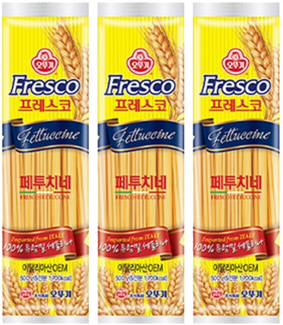 오뚜기 프레스코 페투치네, 3개, 500g