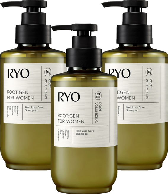 RYO 呂 女性用強韌蘊髮洗髮精 香檸檬薰衣草香, 353ml, 3瓶