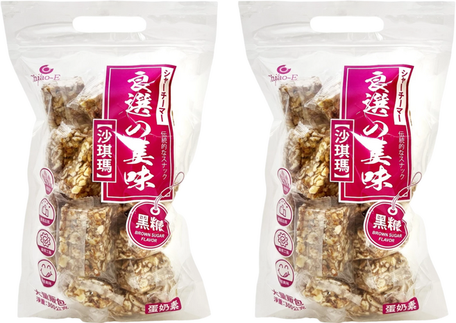 Chiao-E 巧益 沙琪瑪 黑糖, 300g, 2袋