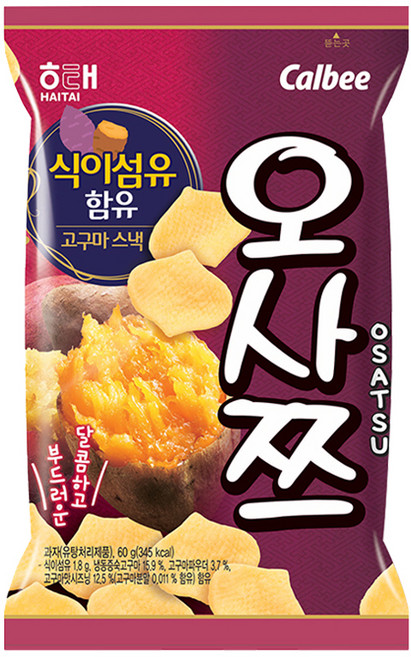 해태제과 오사쯔, 60g, 1개