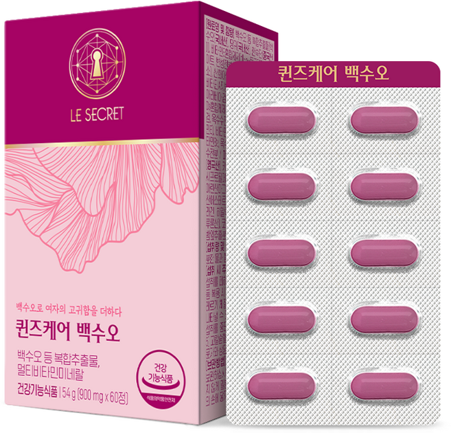 뉴트리원 르시크릿 퀸즈케어 백수오 54g, 60정, 1개