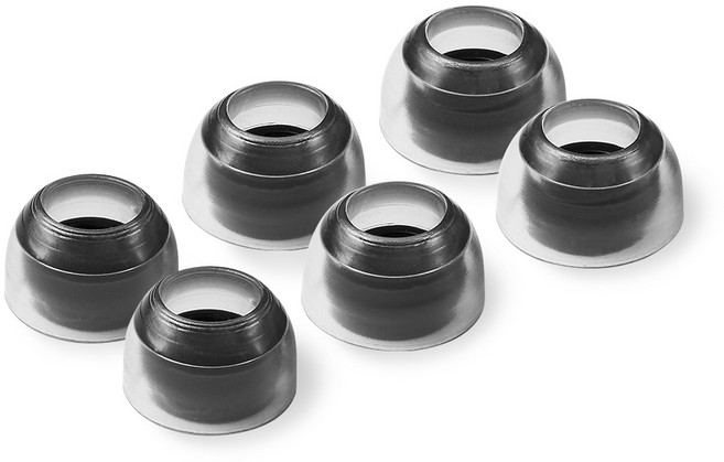 아즈라 크리스탈 버즈 프로용 이어팁, 패키지7, Clear Gray, 1세트