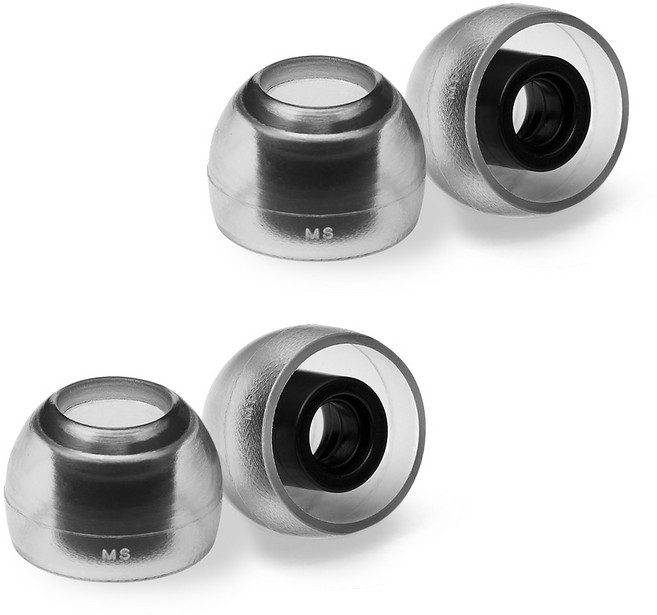 아즈라 크리스탈 스탠다드 이어팁 MS 2p, Clear Gray, 2세트