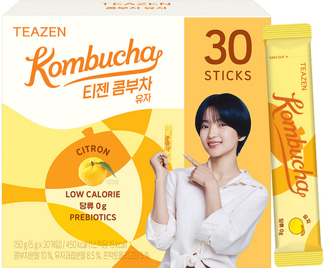 티젠 콤부차 유자, 5g, 30개입, 1개