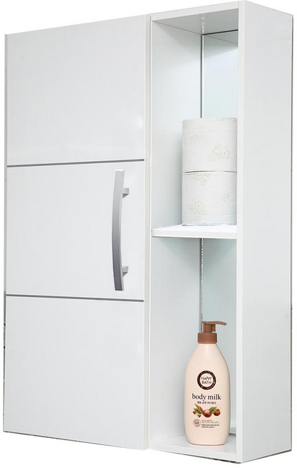 더블 욕실장 550, 화이트, 1개