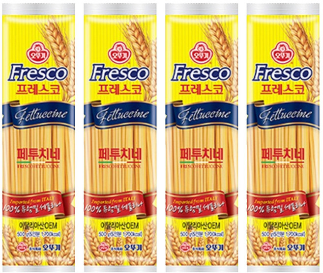 오뚜기 프레스코 페투치네, 4개, 500g