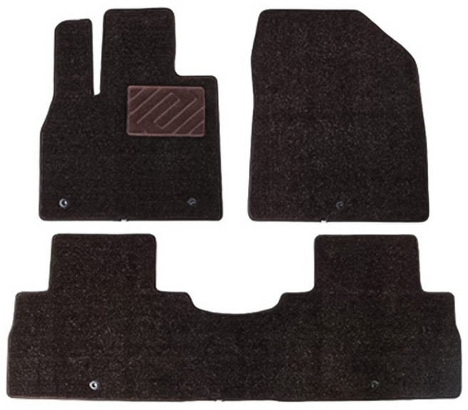 아이나비 제닉스 POE 카매트 1열 + 2열 세트, 다크브라운, 테슬라 모델Y 주니퍼 2025년 4월~