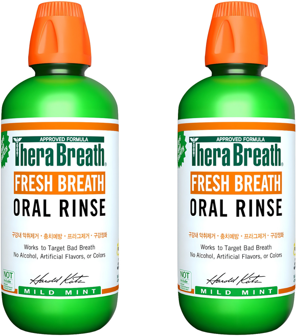 테라브레스 프레시브레스 오랄린스 마일드민트 구강청결제, 473ml, 2개