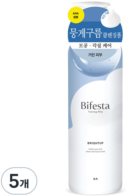 Bifesta 碧菲絲特 抗暗沉碳酸泡洗顏, 180g, 5瓶