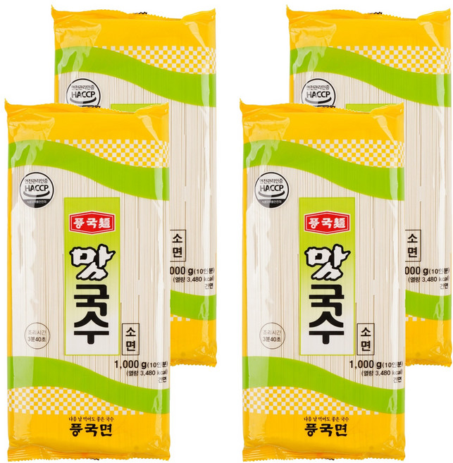 풍국면 맛국수 소면, 1kg, 4개