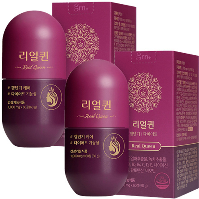 GRN 다이어트 리얼퀸, 60정, 2개
