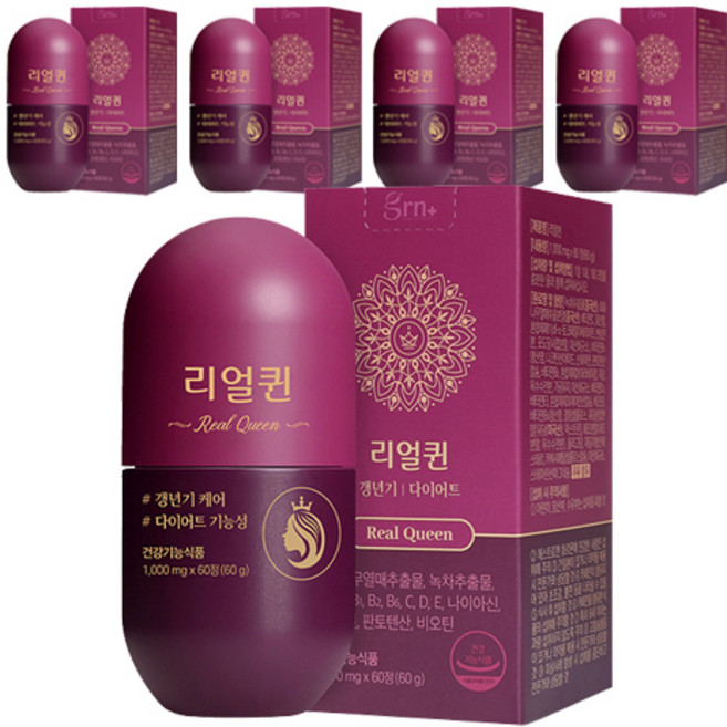 GRN 다이어트 리얼퀸, 60정, 5개