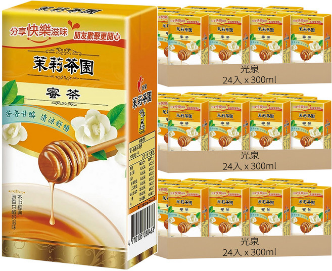 光泉 茉莉茶園 蜜茶, 300ml, 72入