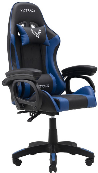 빅트랙 베이직 게이밍 의자 A-01, 블랙+블루