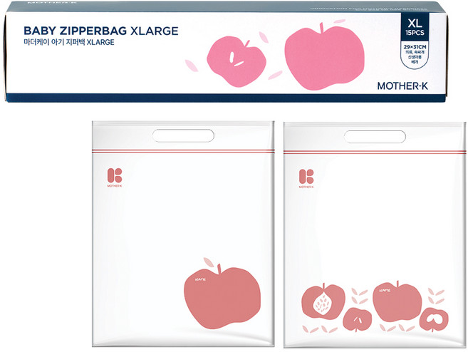 마더케이 아기 지퍼백 15매입, 1개
