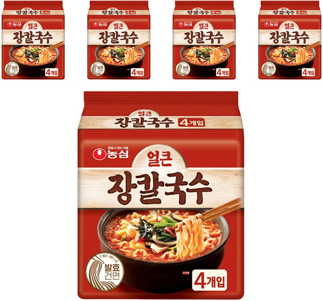 농심 얼큰 장칼국수 103g, 20개