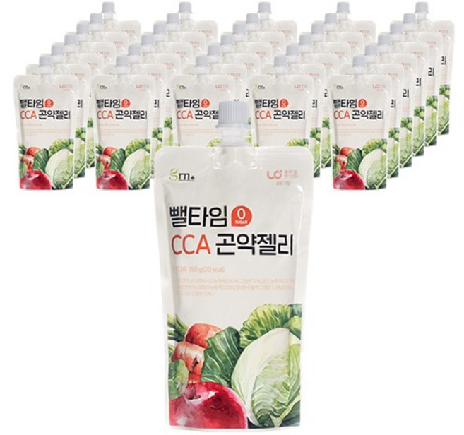 GRN 저칼로리 뺄타임 CCA 주스 식사대용 곤약젤리, 150g, 60개